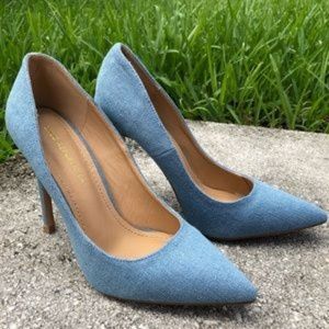 *SALE/FIRM * SHOE REPUBLIC LA DENIM HIGH HEEL